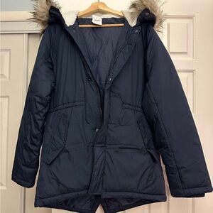 J Crew Factory Boy’s Fishtail Parka,Color Navy,XXLarge,New w. tag,100% polyester